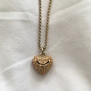 Juicy Couture Gold Heart Pendant Necklace